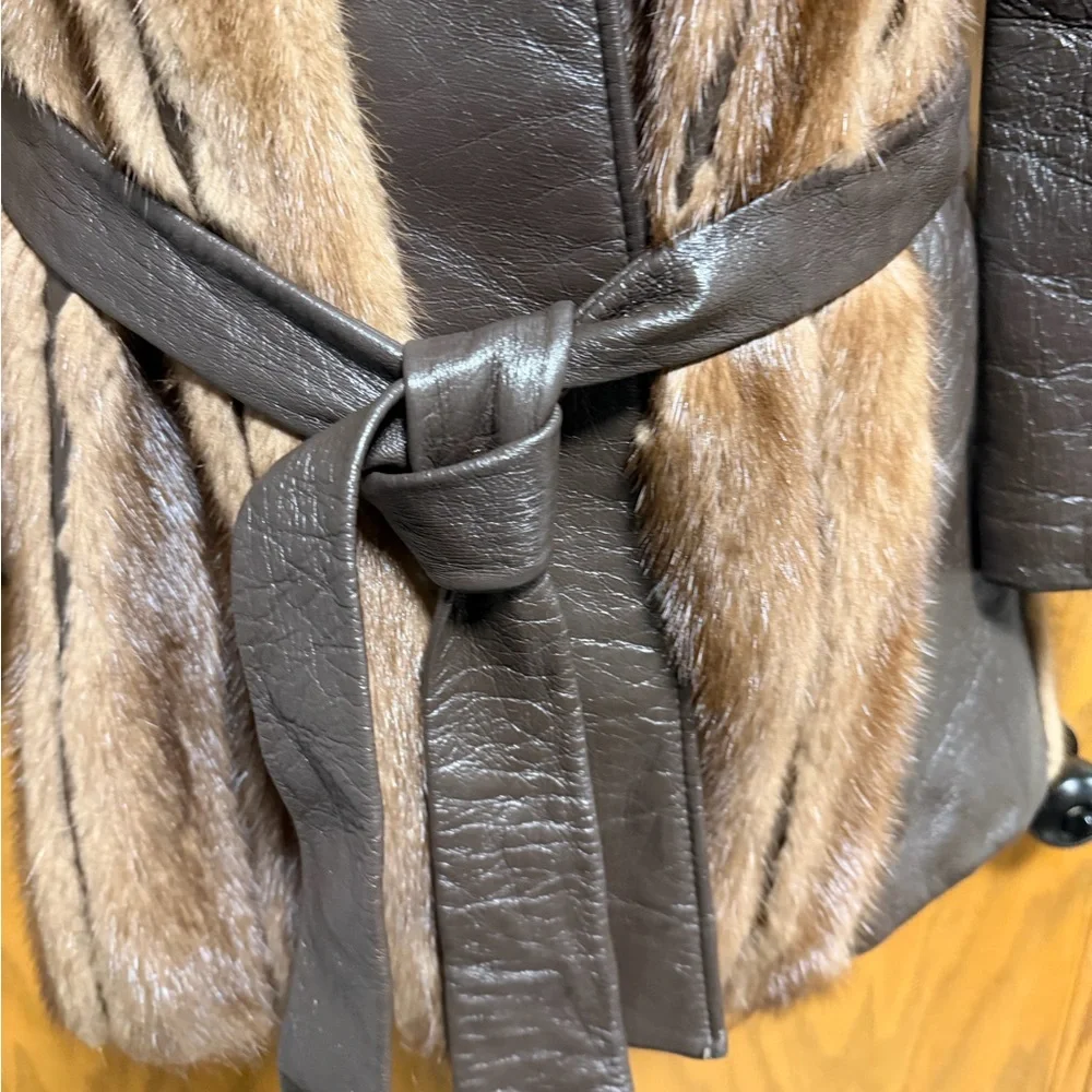 🤎 Vintage 60s/70s Mink & Leather Coat | Fields of Monroe | Luxe Heritage Fur 🤎 - Picture 10 of 14